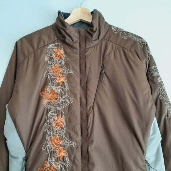 MOUNTAIN HARDWEAR Reversible Embroidered Primaloft Insulated Winter Jacket Sz M - Picture 2 of 16